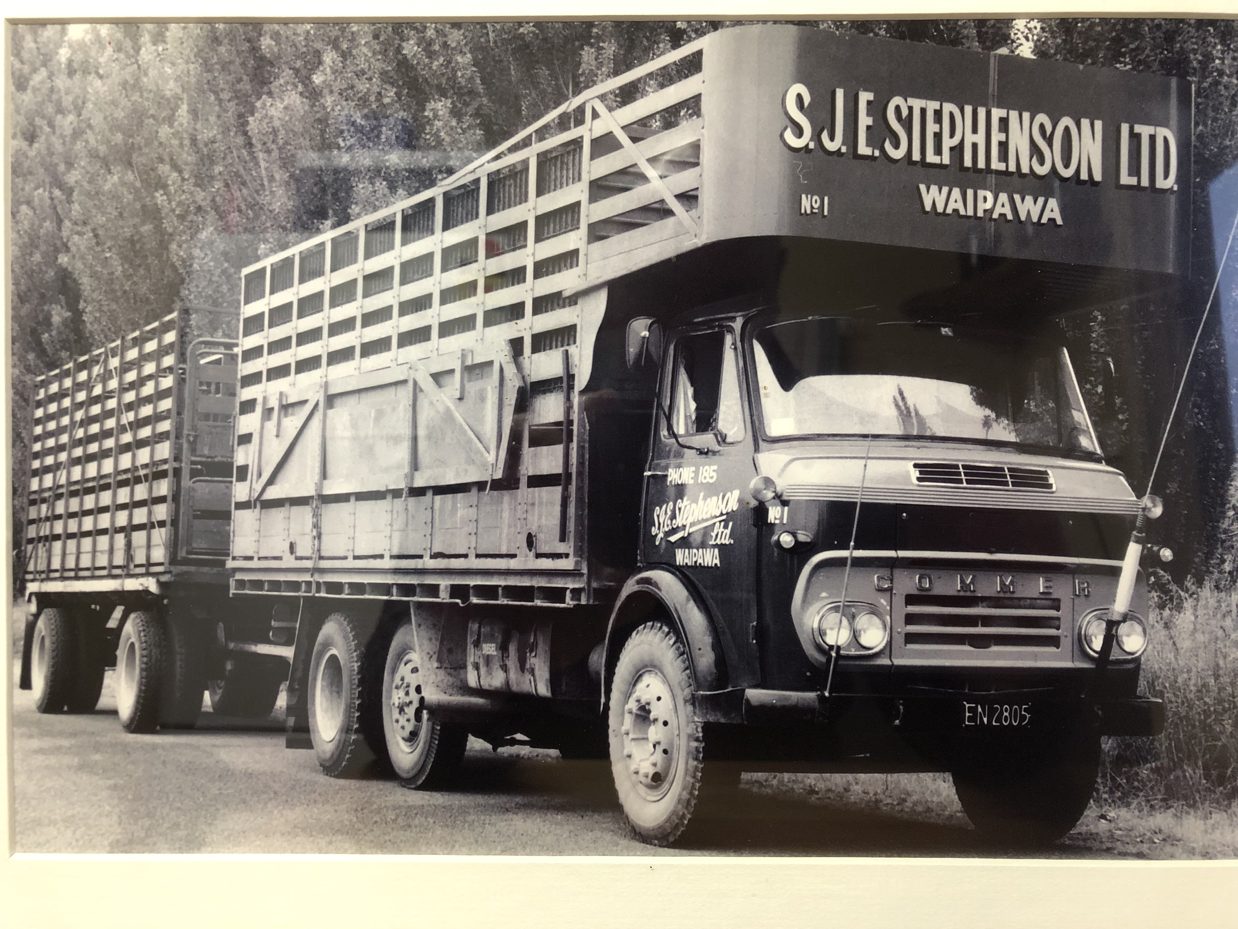 Old truck of SJE Transport